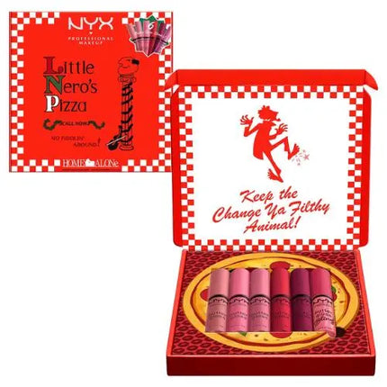 NYX Professional Makeup Home Alone Butter Gloss Pizza Vault Pink and Red