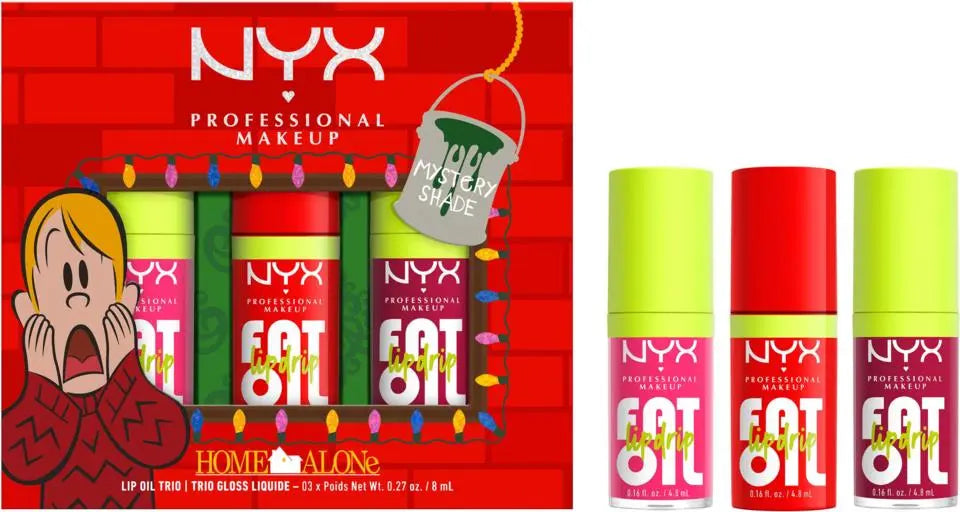 NYX Professional Makeup Home Alone Fat Oil Lip Drip Trio 01