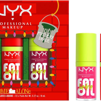 NYX Professional Makeup Home Alone Fat Oil Lip Drip Trio 02