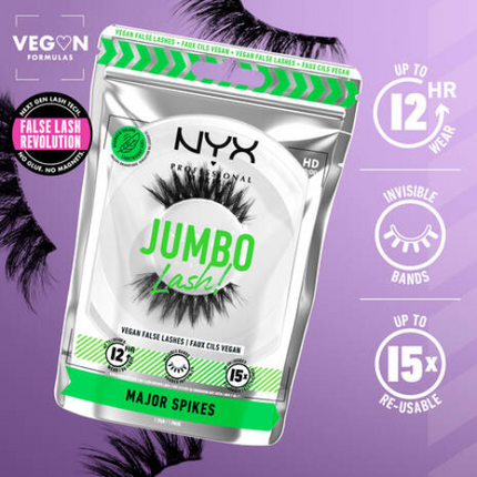 NYX Professional Makeup Jumbo Lash Vegan Reusable False Lash Major Spikes