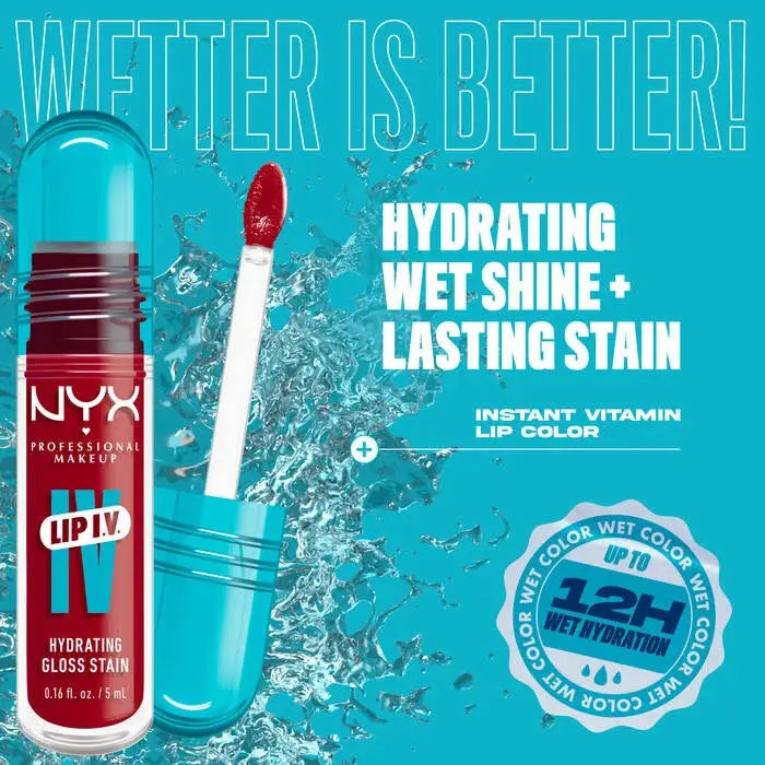 NYX Professional Makeup Lip IV Hydrating Gloss Cherry Drenched
