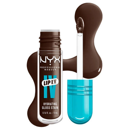 NYX Professional Makeup Lip IV Hydrating Lip Gloss Espresso Soak