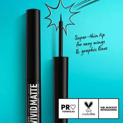 NYX Professional Makeup Vivid Matte Liquid Liner Black