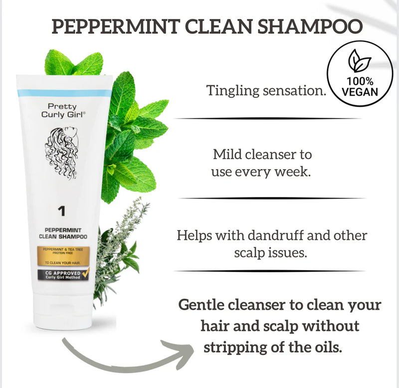 Pretty Curly Girl Peppermint Clean Shampoo & Leave In Conditioner