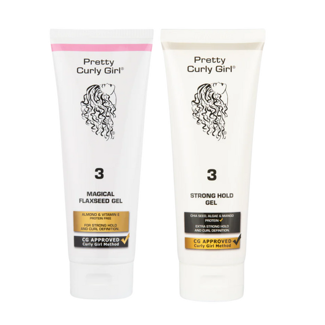 Pretty Curly Girl Strong Hold Gel & Magical Flaxseed Gel