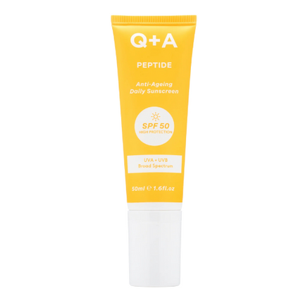 Q+A Peptide Anti-Ageing Facial Sunscreen SPF50