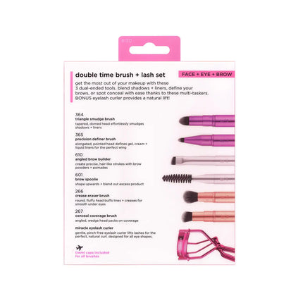 Real Techniques Double Time Retractable Brush Set