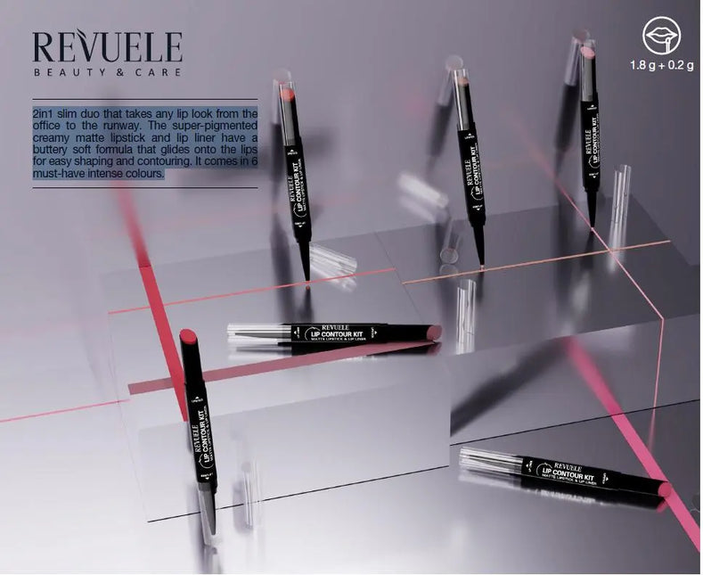 Revuele Matte Lipstick & Lip Liner 03 Mauve