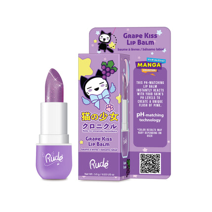 Rude Cosmetics Manga Collection Lip Balm Grape Kiss