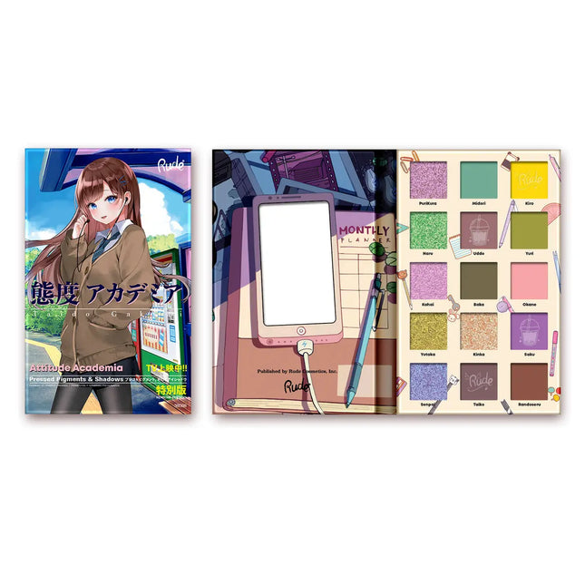 Rude Cosmetics Manga Collection Palette Attitude Academia