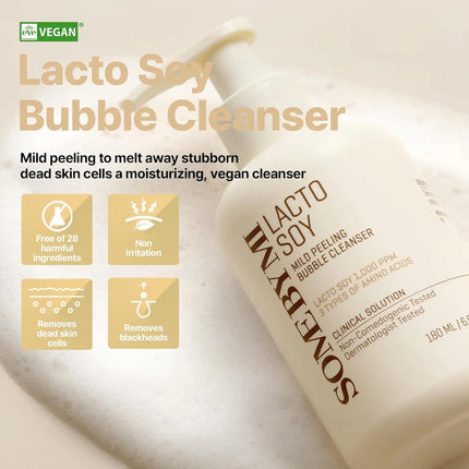 Some By Mi Lactosoy Mild Bubble Peeling Cleanser