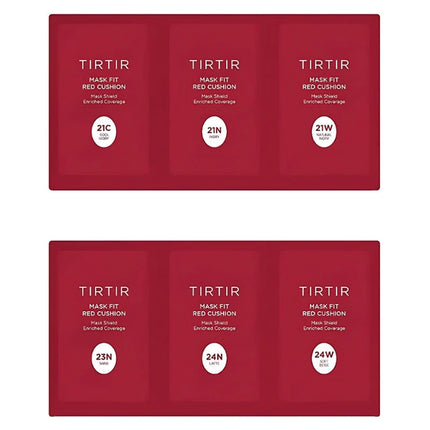 TIRTIR Mask Fit Red Cushion 6 Shade Trial Kit