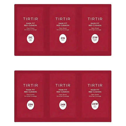 TIRTIR Mask Fit Red Cushion 6 Shade Trial Kit