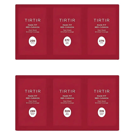 TIRTIR Mask Fit Red Cushion 6 Shade Trial Kit