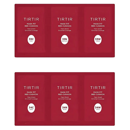 TIRTIR Mask Fit Red Cushion 6 Shade Trial Kit