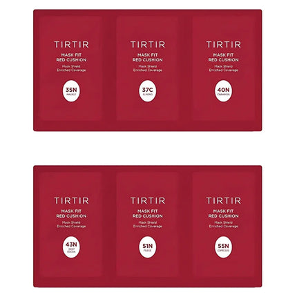 TIRTIR Mask Fit Red Cushion 6 Shade Trial Kit