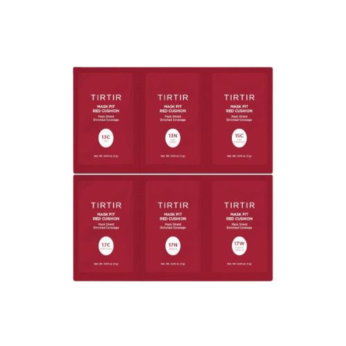 TIRTIR Mask Fit Red Cushion 6 Shade Trial Kit Light