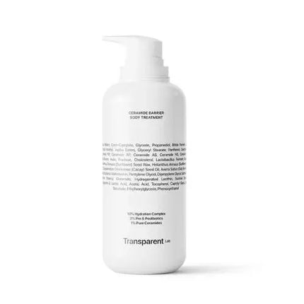 Transparent Lab Ceramide Barrier Body Treatment