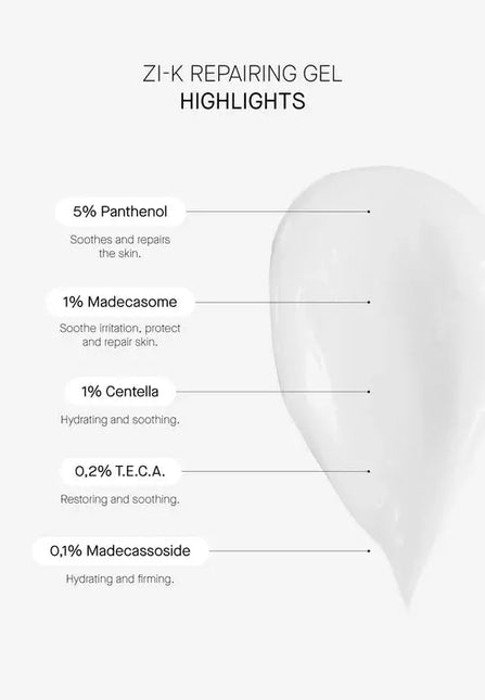 Transparent Lab Zi-K Cica Repairing Gel