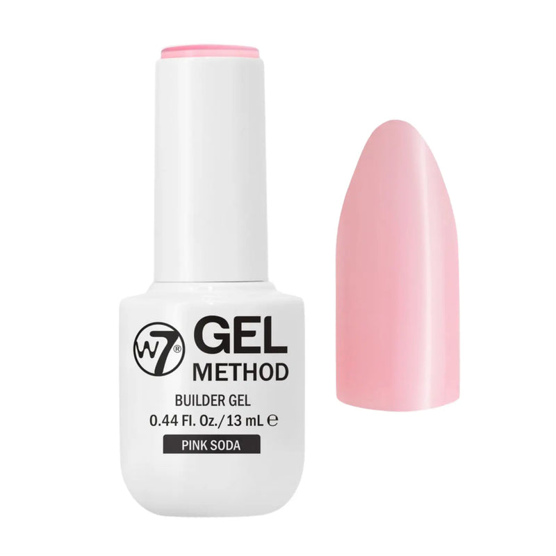 W7 Cosmetics Gel Method Builder Gel Polish Pink Soda