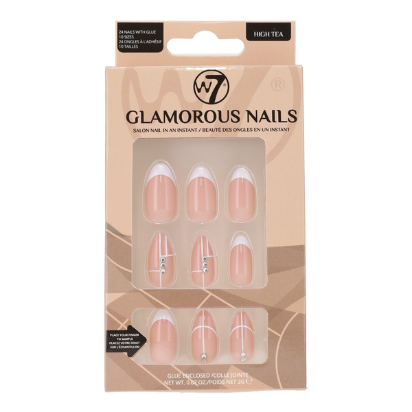 W7 Cosmetics Glamorous Press-On Nails High Tea