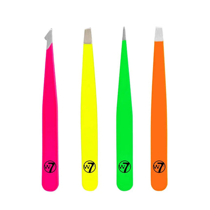 W7 Cosmetics Glow Getter Neon Tweezers Set