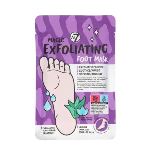 W7 Cosmetics Magic Exfoliating Foot Mask Aloe Vera & Peppermint