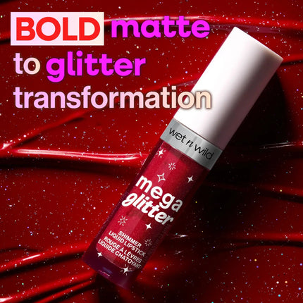 Wet n Wild Mega Glitter Shimmer Liquid Lipstick New Soulmate