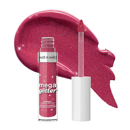 Wet n Wild Mega Glitter Shimmer Liquid Lipstick Pink Future