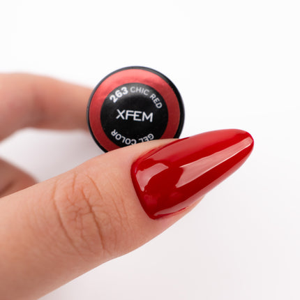 XFEM Hybrid UV/LED Gel Polish 263 Chic Red