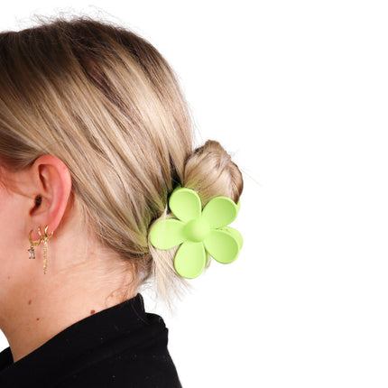 Boozyshop Flower Hair Clip Green