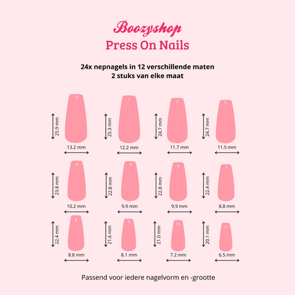 Boozyshop Press On French Nails Nude Goldstrike