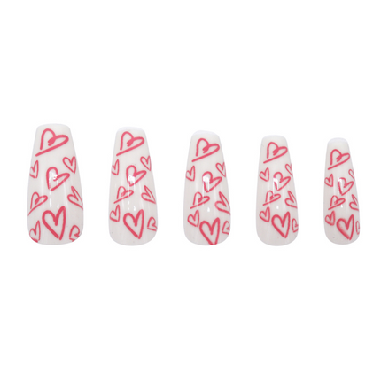 Boozyshop Press On French Nails Sweethearts