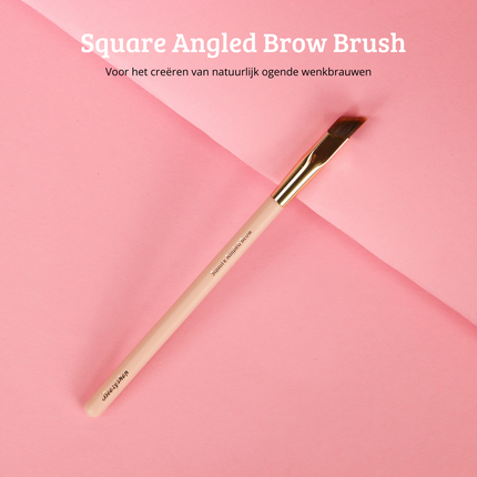 Boozyshop Soft Pink & Gold Square Angled Brow Brush