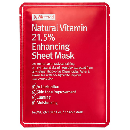 By Wishtrend Natural Vitamin 21.5% Enhancing Sheet Mask