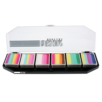 Fusion Body Art Face Painting Lodie Up Cute Pastel Rainbow Palette