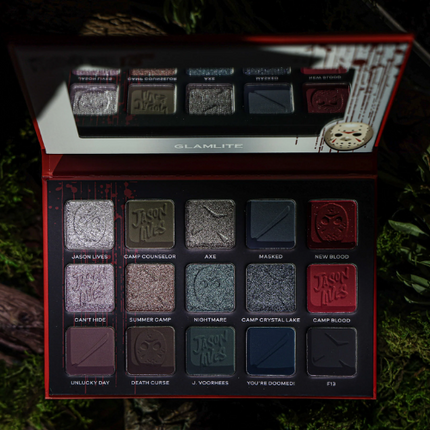 Glamlite x Friday the 13th Eyeshadow Palette Camp Crystal Lake