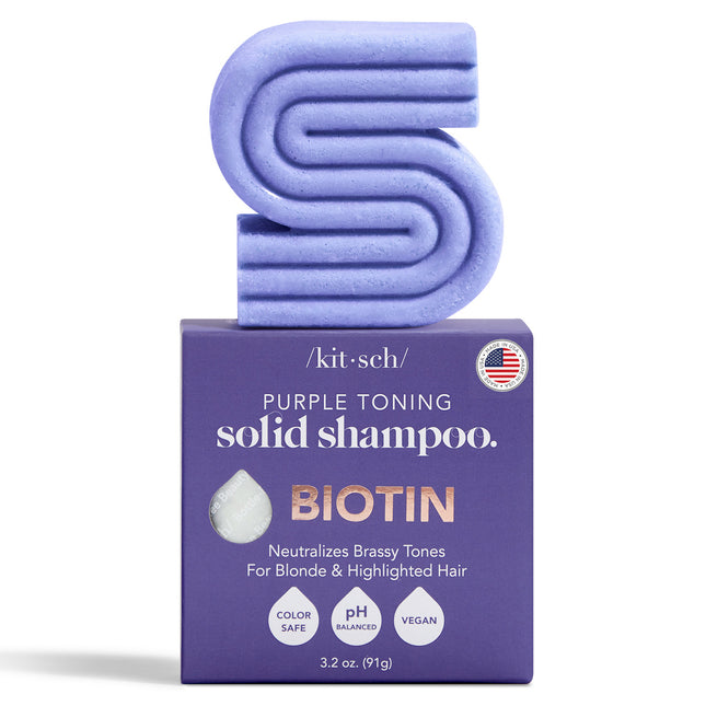 Kitsch Purple Toning Solid Shampoo with Biotin