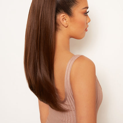 Lullabellz Sleek Full Body 22 Inch Ponytail Chocolate Brown