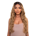 Lullabellz The Harley Golden Balayage Boho Waves Lace Front Wig