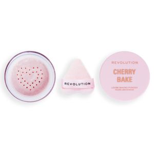 Makeup Revolution Y2K Cherry Bake Loose Powder & Puff