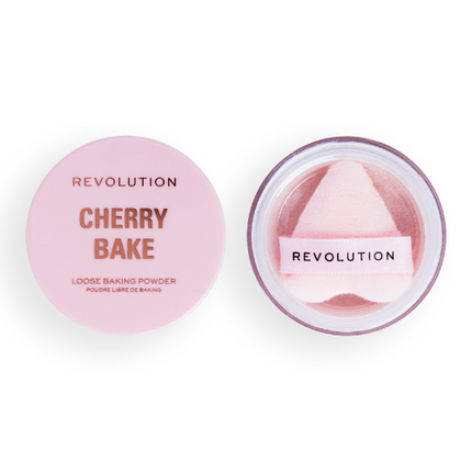 Makeup Revolution Y2K Cherry Bake Loose Powder & Puff