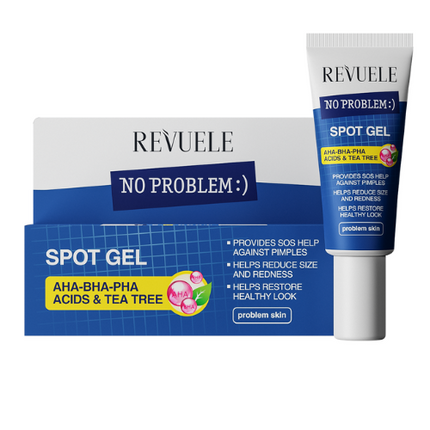 Revuele No Problem Spot Gel AHA-BHA-PHA Acids and Tea Tree