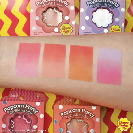 Rude Cosmetics x Chupa Chups Popcorn Party Ombre Blush Berry Blast