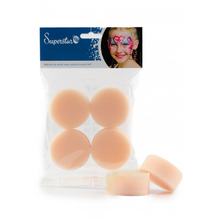 Superstar Sponge Round Pink 4pc