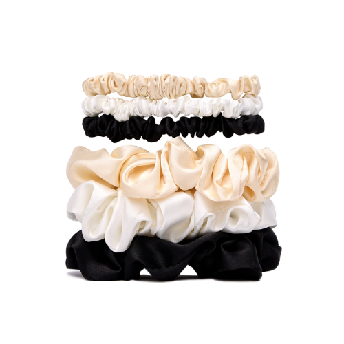 Veganboost Big and Small Satin Scrunchies Set